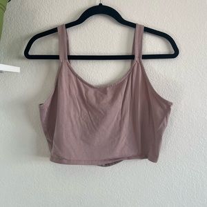 Mauve Cropped Tank Top